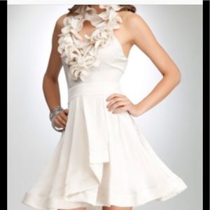 BEBE Halter silk dress